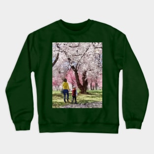 Spring - Lovely Spring Day For a Walk Crewneck Sweatshirt